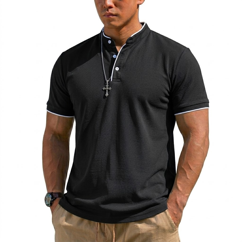 Summer Short Sleeve Henley Shi - مراجعة Summer Clothing For Young Men وسعره