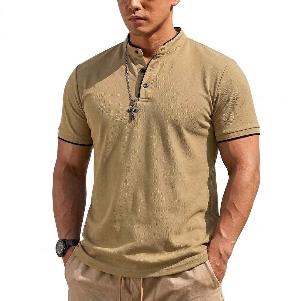 Summer Short Sleeve Henley Shi - مراجعة Summer Clothing For Young Men وسعره