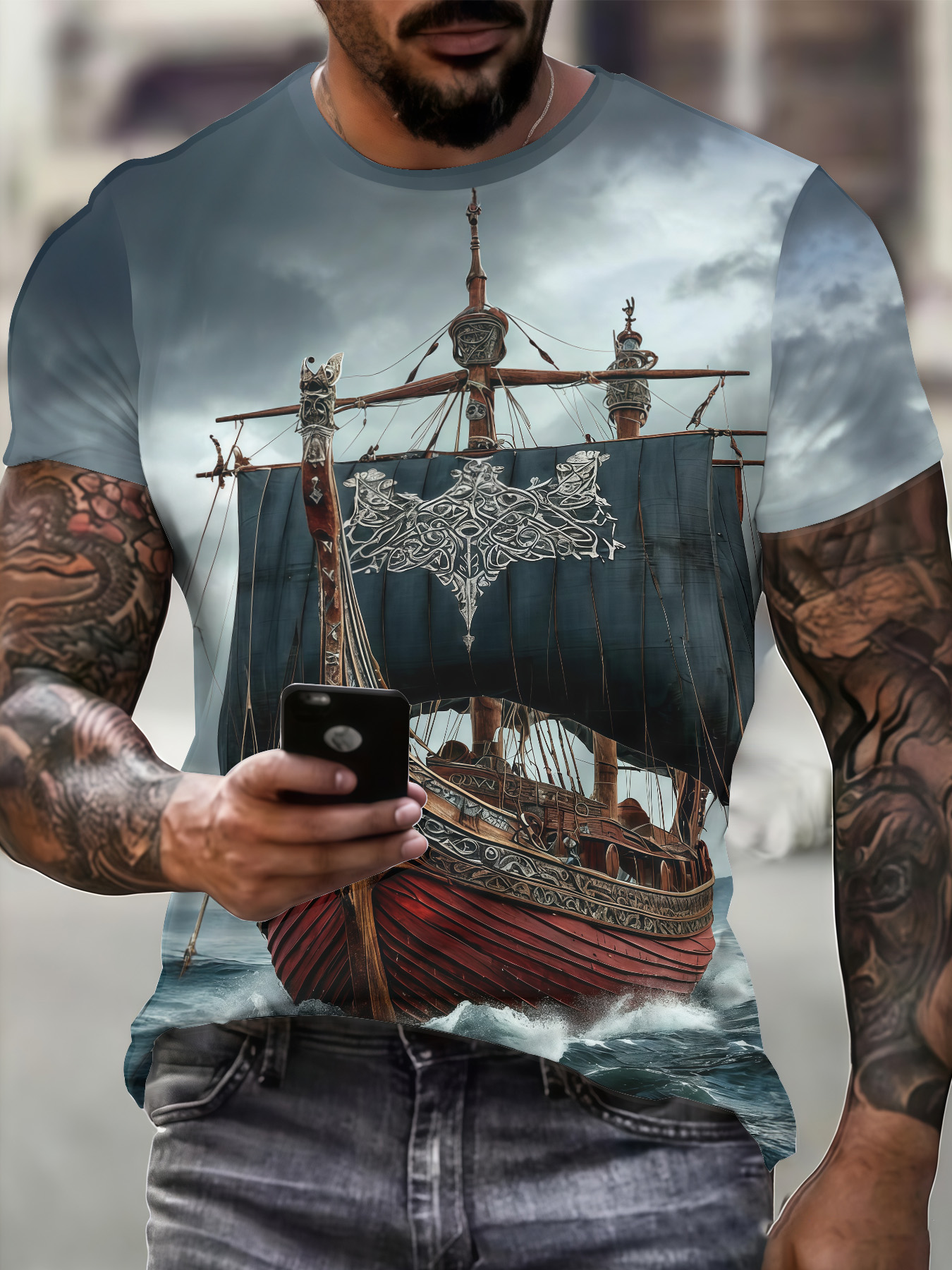Original Designer Men's T-shir - مراجعة Summer Viking Clothing وسعره