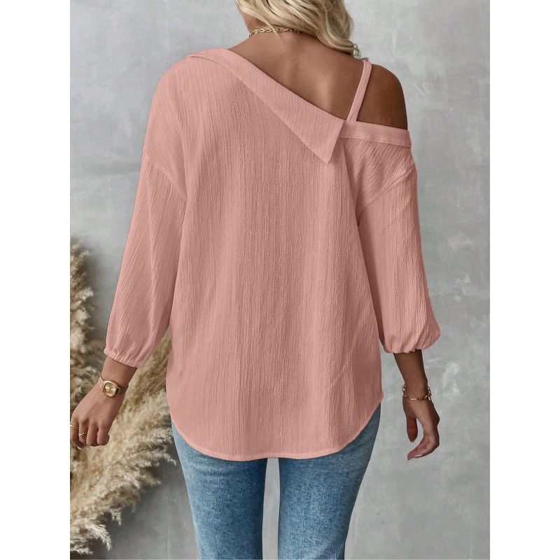 Plus Size1XL-5XL Women Blouses - مراجعة Off Shoulder Blouse وسعره
