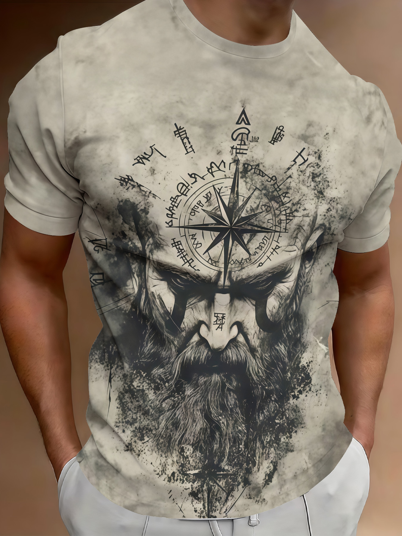 Men's T-shirt Summer New O-nec - مراجعة Summer Viking Clothing وسعره