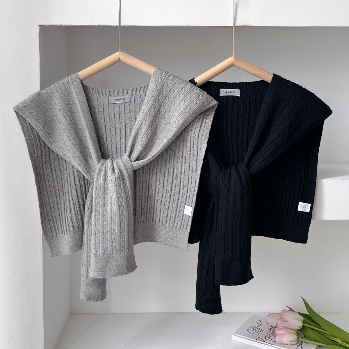 NEW Korean Autumn Knit Shawl F - مراجعة Off Shoulder Blouse وسعره
