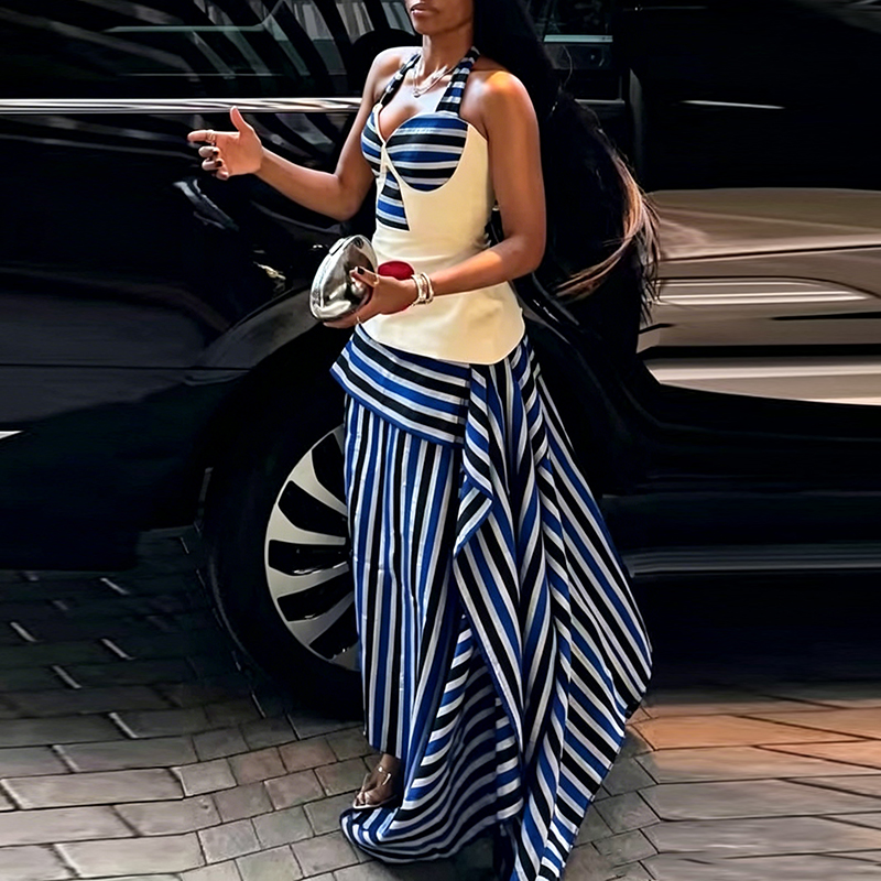 Fashion Irregular Splice Ruffl - مراجعة Summer Clothing Vacation وسعره